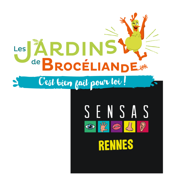 logos Jardins Brocéliande, SENSAS Rennes