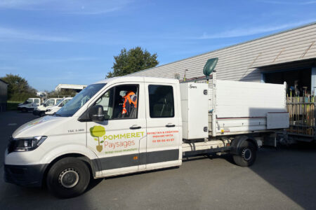 camion, espaces verts