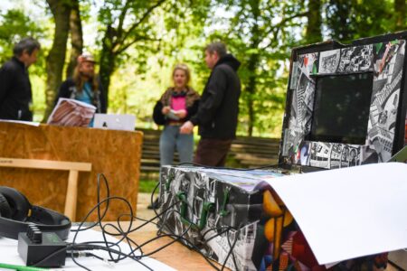 action culturelle, échanges avec compagnie Le Ventre